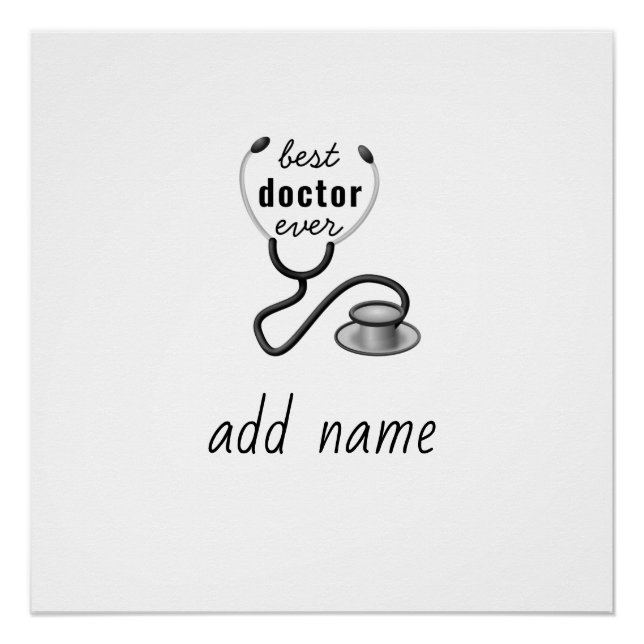 Best Doctor je Appreciation World's Bestes Doc Poster (Vorderseite)