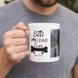 Best Dog Dad Ever Personalized Photo Kaffeetasse