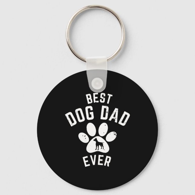 BEST DOG DAD EVER SCHLÜSSELANHÄNGER (Vorderseite)
