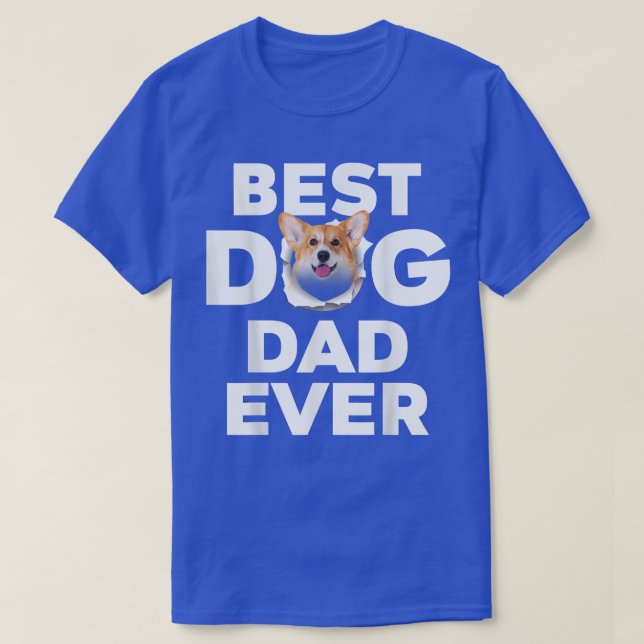 Best Dog Dad Ever Welsh Corgi Lovers -84 T-Shirt (Design vorne)