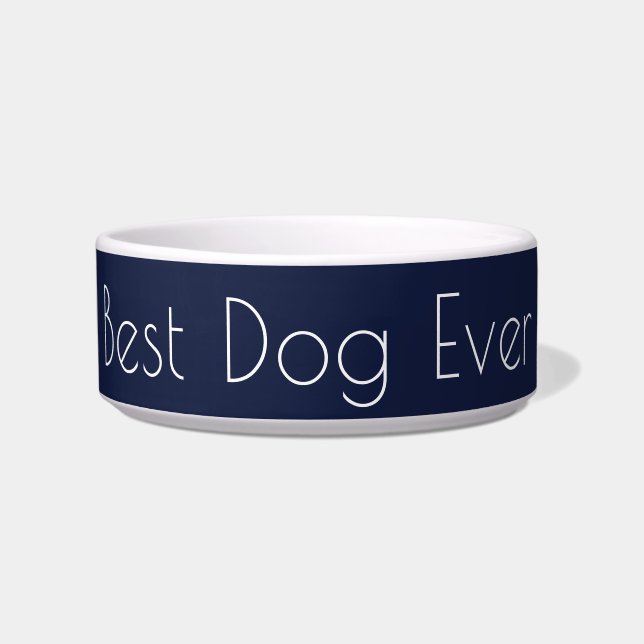 Best Dog Ever Geschenke für Hunde Weihnachten Navy Napf (Vorderseite)