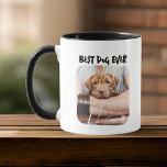 Best Dog Ever Pet's Modern Grunge Cooles Foto Paw Tasse<br><div class="desc">Dieses einfache und moderne Design besteht aus einer modernen,  einfachen,  spielerischen Schrift-Typografie. Fügen Sie ein benutzerdefiniertes Foto für Begleiter hinzu.</div>