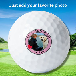 BEST DOG MAMA BY PAR Foto Herzstück Golfball