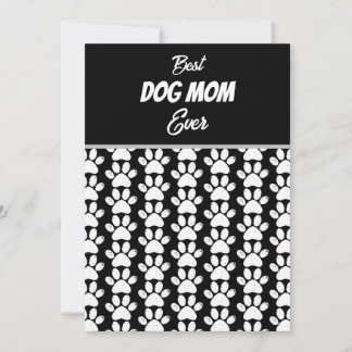 BEST DOG MAMA JE EINLADUNG