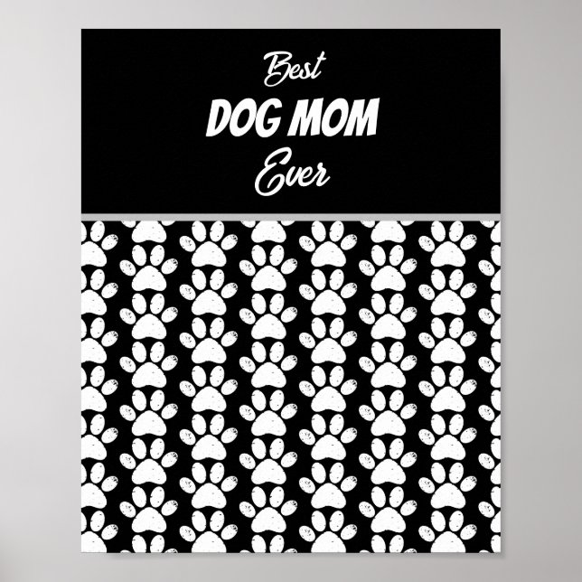 BEST DOG MAMA JE POSTER (Vorne)