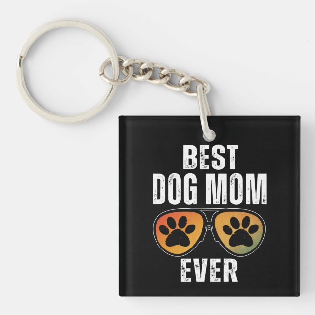 BEST DOG MAMA JE SCHLÜSSELANHÄNGER (Vorderseite)
