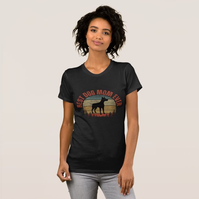 BEST DOG MAMA JE T-Shirt (Vorne ganz)