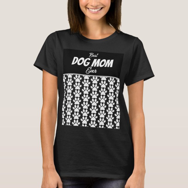 BEST DOG MAMA JE T-Shirt (Vorderseite)