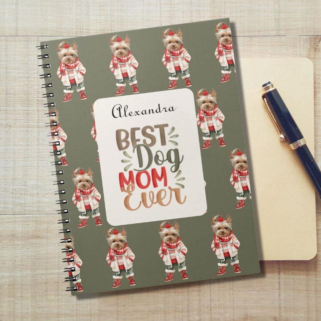 Best Dog Mama je Yorkshire Terrier Yorkie Custom Notizblock (Von Creator hochgeladen)