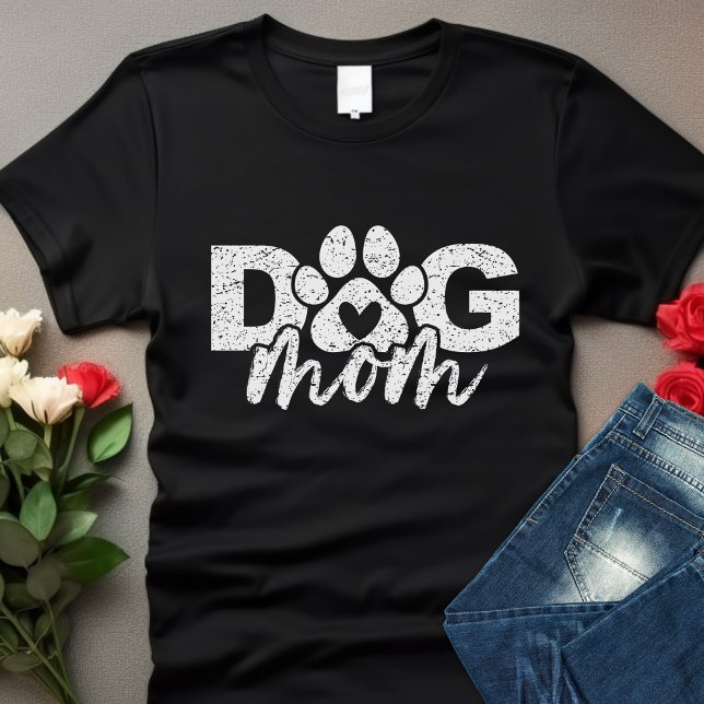 Best Dog Mom Ever – Cute Dog Mom T-Shirt (Von Creator hochgeladen)