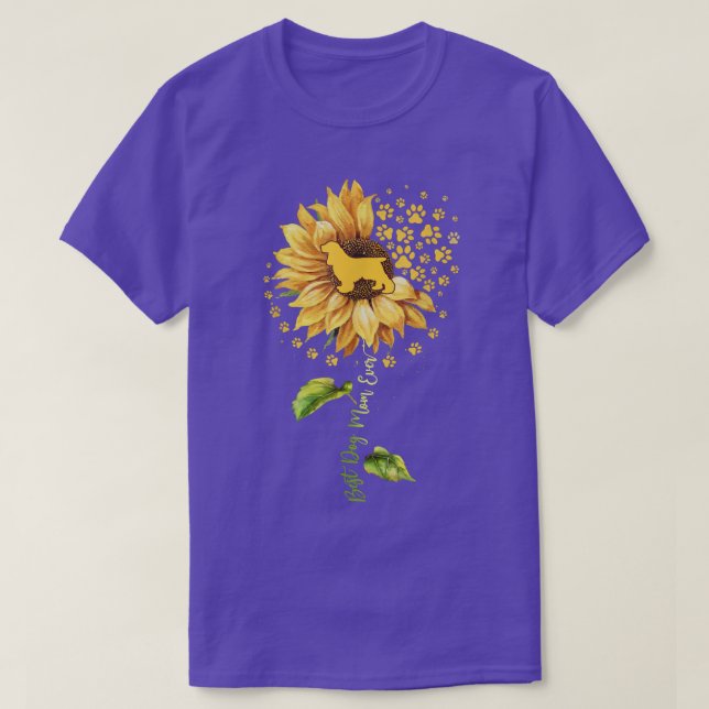 Best Dog Mom Ever Sunflower Cocker Spaniel Dog Lov T-Shirt (Design vorne)