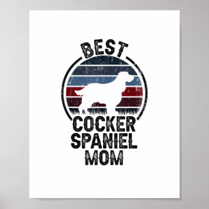 Best Dog Mutter Mama - Vintag Cocker Spaniel Poster