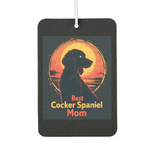Best Dog Mutter Mama - Vintag Cocker Spaniel T-Shi Autolufterfrischer