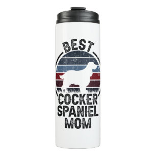 Best Dog Mutter Mama - Vintag Cocker Spaniel Thermosbecher