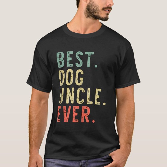 Best Dog Uncle Ever Cooler lustiger Vintager Tank  (Vorderseite)