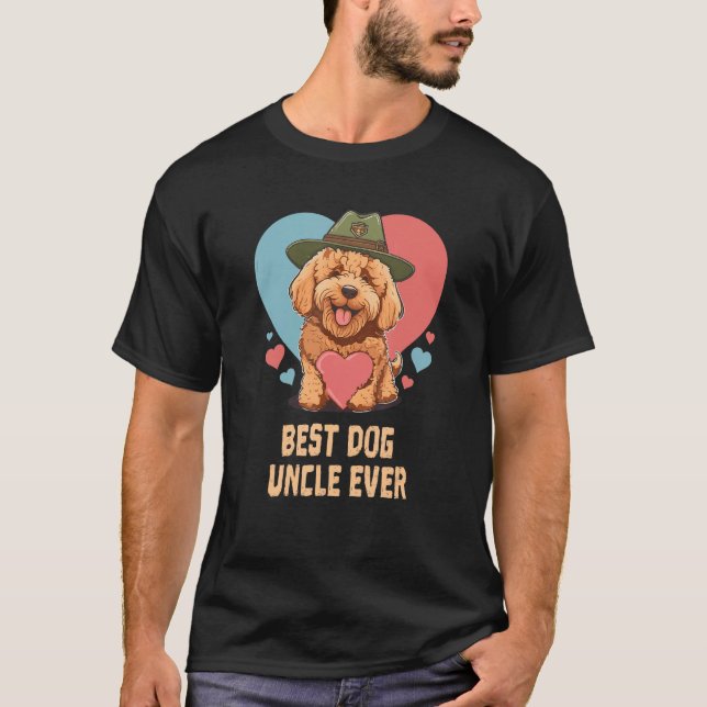 Best Dog Uncle Ever Goldendoodle Dog Dad Cute Dog T-Shirt (Vorderseite)