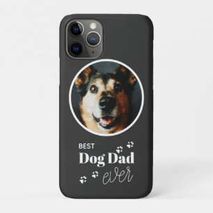 Best Dog Vater Custom Foto Pawprint iPhone Case