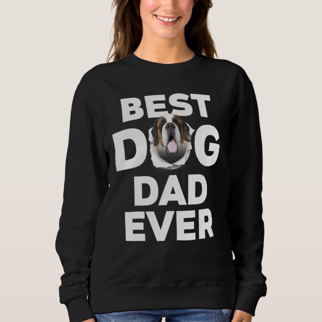 Best Dog Vater Ever Saint Bernard Sweatshirt (Vorderseite)