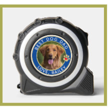 Best Dog Vater Foto Paw Prints Blue