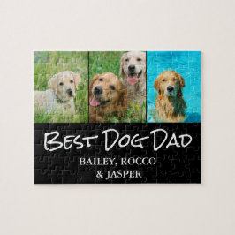 Best Dog Vater Foto Puzzle