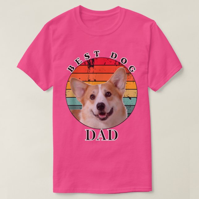 Best Dog Vater Pembroke Welsh Corgi T-Shirt (Design vorne)