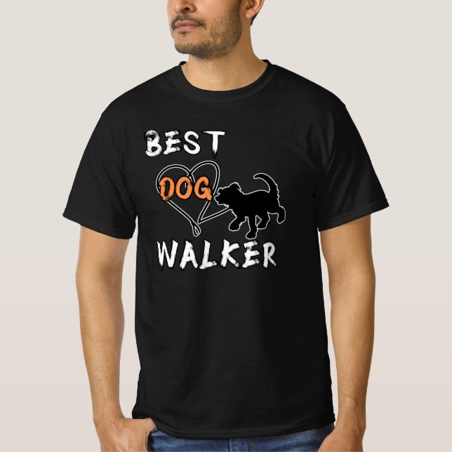 Best Dog Walker T-Shirt (Vorderseite)