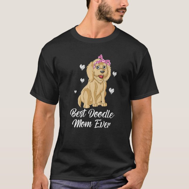 Best Doodle Mom Ever Goldendoodle For Mom Premium T-Shirt (Vorderseite)