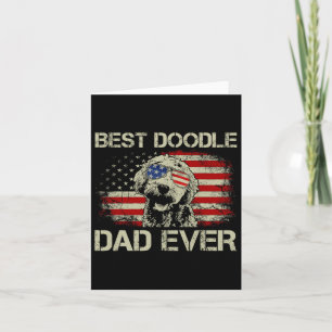 Best Doodle Vater je Goldendoodle 4. Juli Geschenk Karte