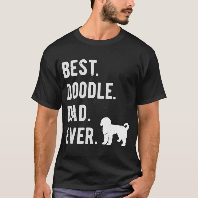 Best Doodle Vater je Mens Doodle Dog Vater T-Shirt (Vorderseite)