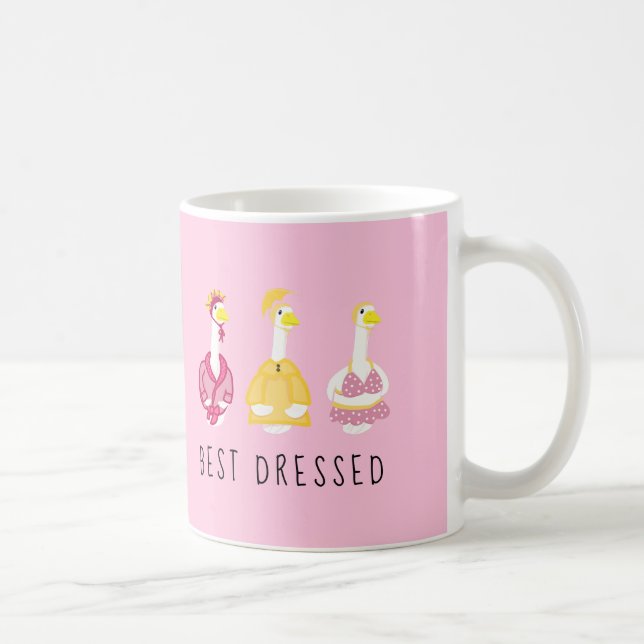 Best Dressed Funny Porch Goose Kaffeetasse (Rechts)