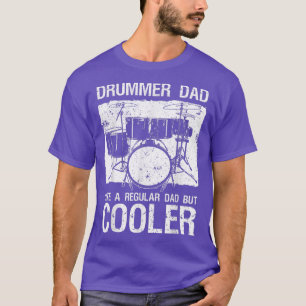 Best Drummer Vater Art for Men Pater Music Drums S T-Shirt