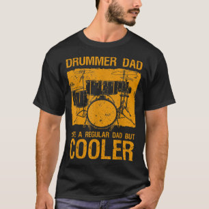 Best Drummer Vater Art for Men Pater Music Drums S T-Shirt