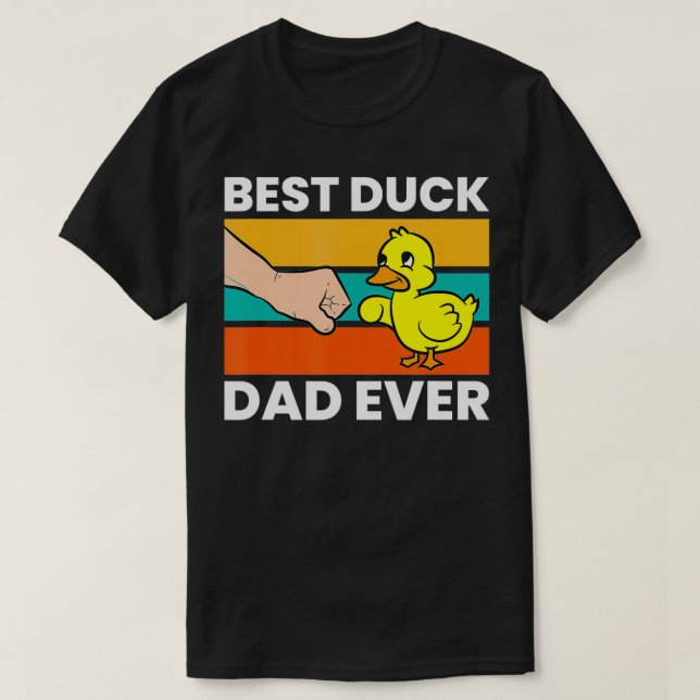 Best Duck Vater Ever Funny Duck Papa  T-Shirt (Design vorne)