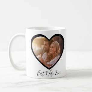 Best Ehefrau Ever Personalisiertes Herz 2 Foto Skr Kaffeetasse