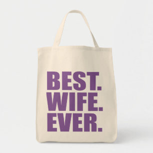 Best. Ehefrau. Immer.(Violette) Tragetasche