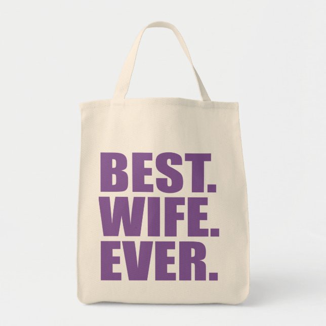 Best. Ehefrau. Immer.(Violette) Tragetasche (Vorne)