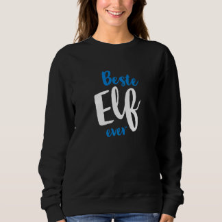 Best Elf Ever Team Outfit Group Event Football Col Sweatshirt