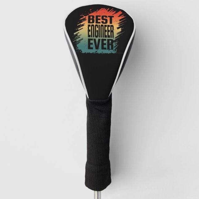 BEST ENGINEER EVER GOLF HEADCOVER (Vorderseite)