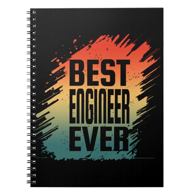 BEST ENGINEER EVER NOTIZBLOCK (Vorderseite)