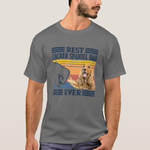 Best English Cocker Spanisch Vater jemals Vintag F T-Shirt