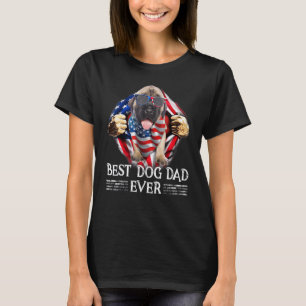 Best English Mastiff Vater American Flag 4. Juli T-Shirt