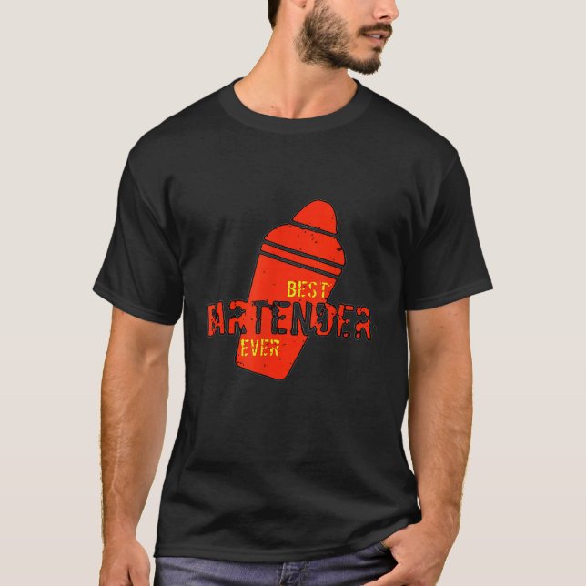Best Ever Barkeeper Nightclub Party Cocktail Fan G T-Shirt (Vorderseite)