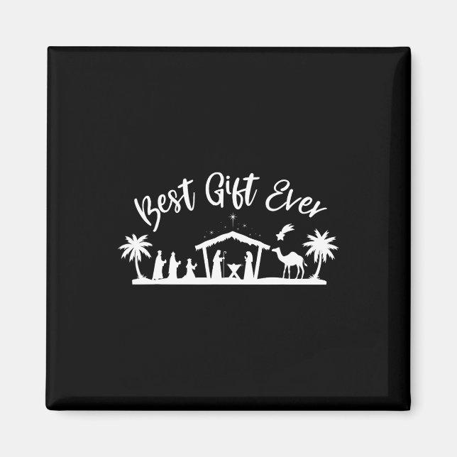 Best Ever Christmas Cool Jesus Nativity Scene Chri Magnet (Vorne)