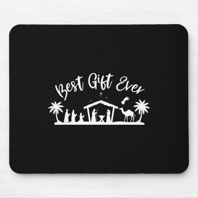 Best Ever Christmas Cool Jesus Nativity Scene Chri Mousepad (Vorne)