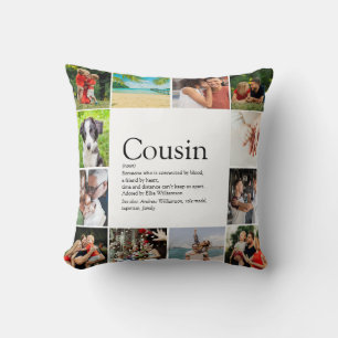 Best Ever Cousin Definition 12 Foto Spaß Kissen