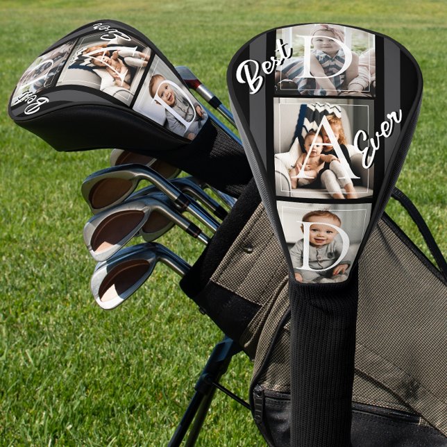 Best Ever Dad 3 Photo Golf Headcover (Von Creator hochgeladen)