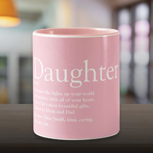 Best Ever Daughter Definition Pink Zweifarbige Tasse