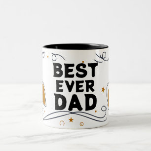 Best Ever Vater - Stilvoller Tag der Väter Zweifarbige Tasse