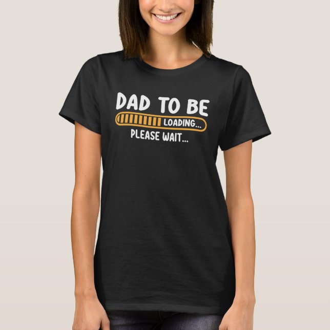 Best Expecting Dad Daddy and Father Pregnancy Anno T-Shirt (Vorderseite)