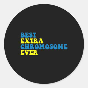 Best Extra Chromosome Down Syndrome Awareness Runder Aufkleber